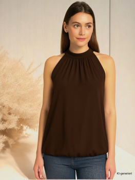 Blusentop Kofferware in Größe 36 - 42 dunkelbraun