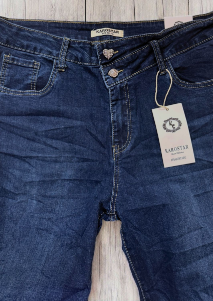 Karostar Straightjeans Größe 42 dunkle Waschung