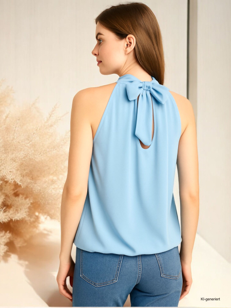 Blusentop Kofferware in Größe 36 - 42 hellblau